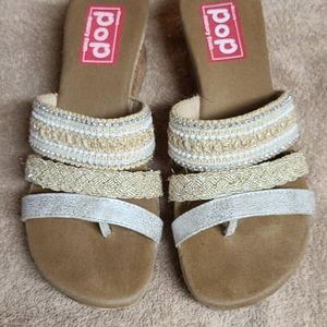 Sandal wedge shoes
